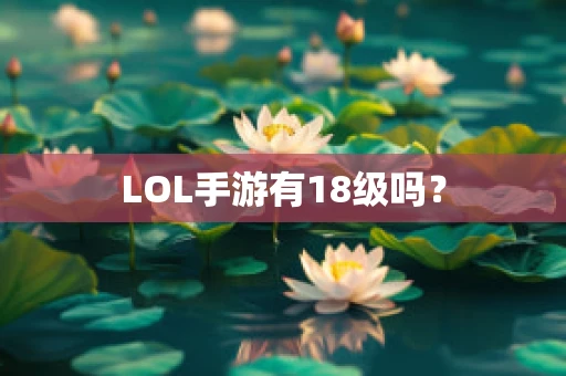 LOL手游有18级吗？