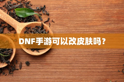 DNF手游可以改皮肤吗？