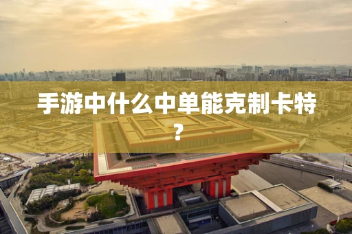 手游中什么中单能克制卡特？
