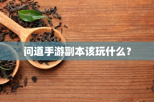 问道手游副本该玩什么？