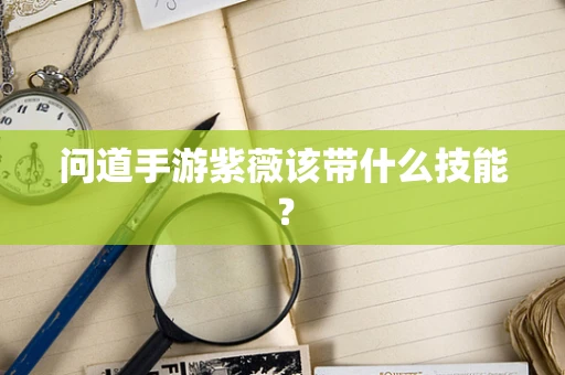 问道手游紫薇该带什么技能？