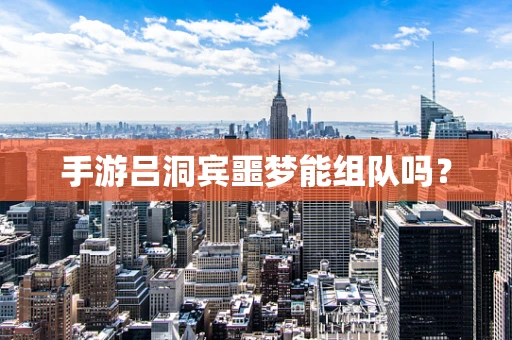 手游吕洞宾噩梦能组队吗？