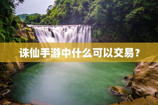 诛仙手游中什么可以交易？