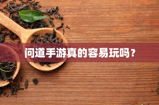 问道手游真的容易玩吗？