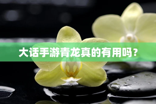 大话手游青龙真的有用吗？