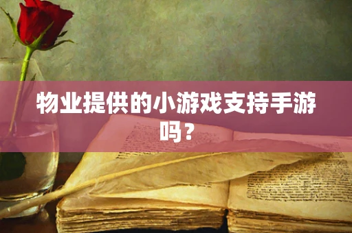 物业提供的小游戏支持手游吗？