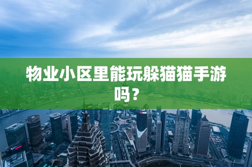 物业小区里能玩躲猫猫手游吗？
