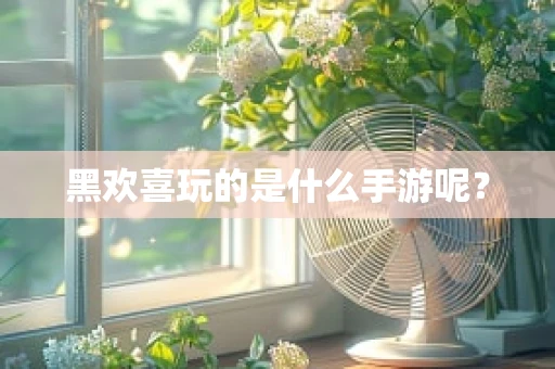黑欢喜玩的是什么手游呢？
