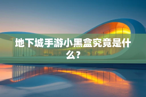 地下城手游小黑盒究竟是什么？