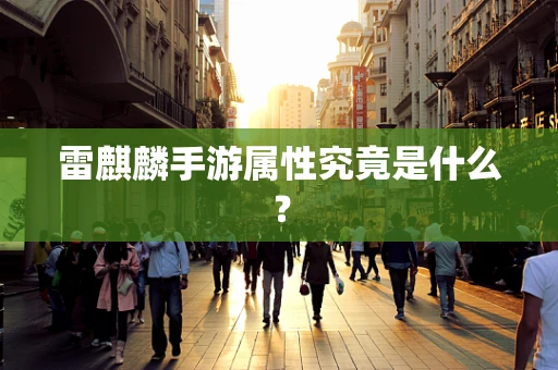 雷麒麟手游属性究竟是什么？
