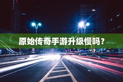 原始传奇手游升级慢吗？