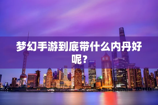 梦幻手游到底带什么内丹好呢？