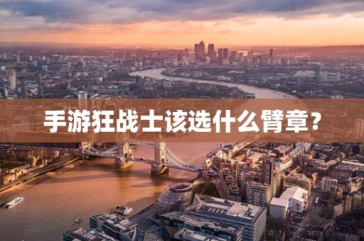 手游狂战士该选什么臂章？