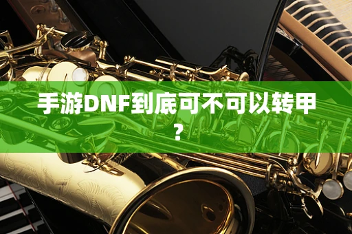 手游DNF到底可不可以转甲？