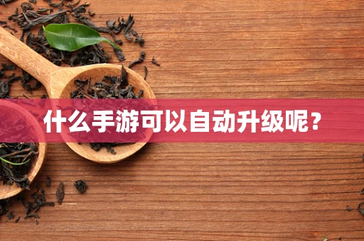 什么手游可以自动升级呢？