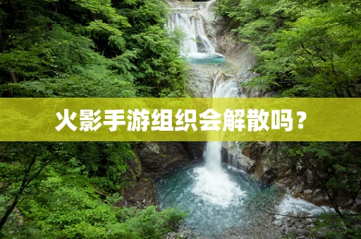 火影手游组织会解散吗？