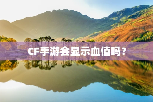 CF手游会显示血值吗？