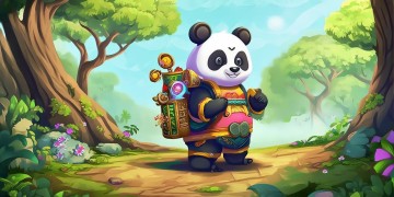 奥拉星手游熊猫该带什么？